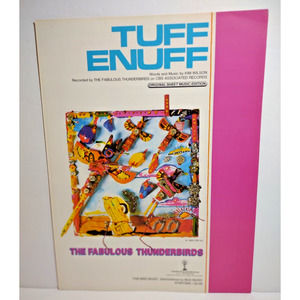 The Fabulous Thunderbirds Tuff Enuff Sheet Music 1985 Pop Rock Blues Music